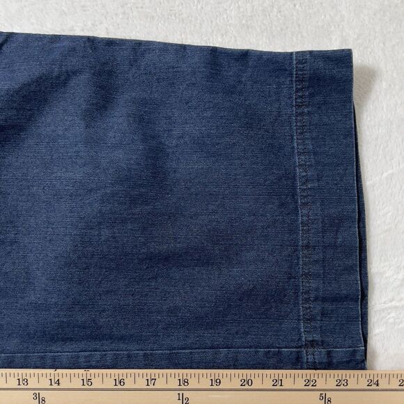 Talbots Denim Capris Jeans Women's Size 14 Blue Stretch Drawcord Waist - Picture 12 of 13